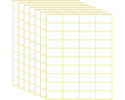 longziming - 600 Stuks Zelfklevende Labels - 38x19 mm Universele Etiketten - Adresstickers - Huis- en Diepvrieslabels voor Keuken - Kantoor en Opslag