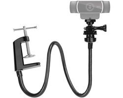GELLDG webcamhouder - 66cm - Verstelbaar - Flexibele arm - camerabevestiging - 6,35 mm schroefdraad - Geschikt voor Logitech webcams C925e, C922, C930, C920, C615
