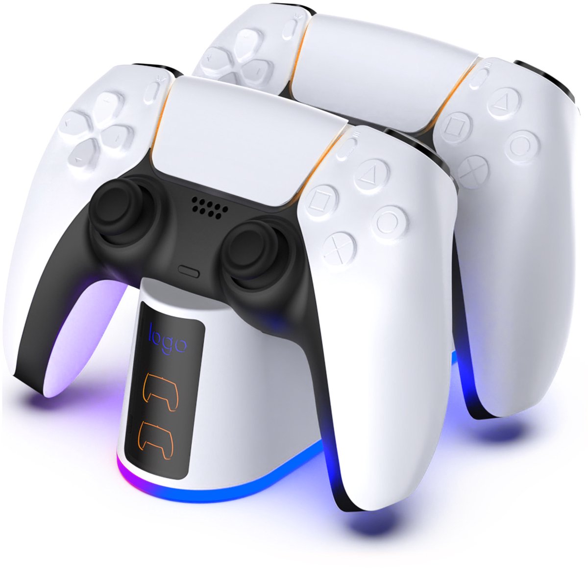 PS5 Controller Oplaadstation Met Drievoudige Bescherming - Type-C Voeding Compatibel Met PS5 Host/PC - Veilig & Betrouwbaar