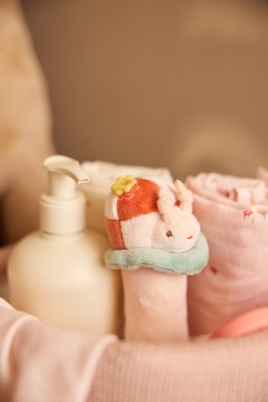 Jollein Rammelaar Pretty Picnic Ladybug - Baby Speelgoed - Bouclé- & Velvetstof van Jollein — afbeelding 5
