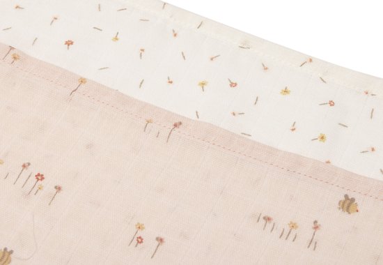 Jollein Hydrofiele Doek Small - 70x70cm - Pretty Picnic - 3 Stuks van Jollein — afbeelding 5