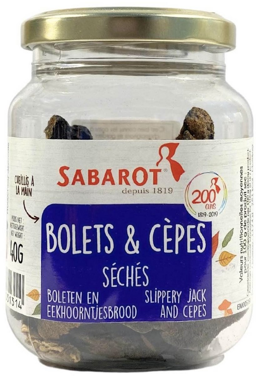 Sabarot Bolets & Cèpes - Boleten en Eekhoorntjesbrood - Slippery Jack and Cepes