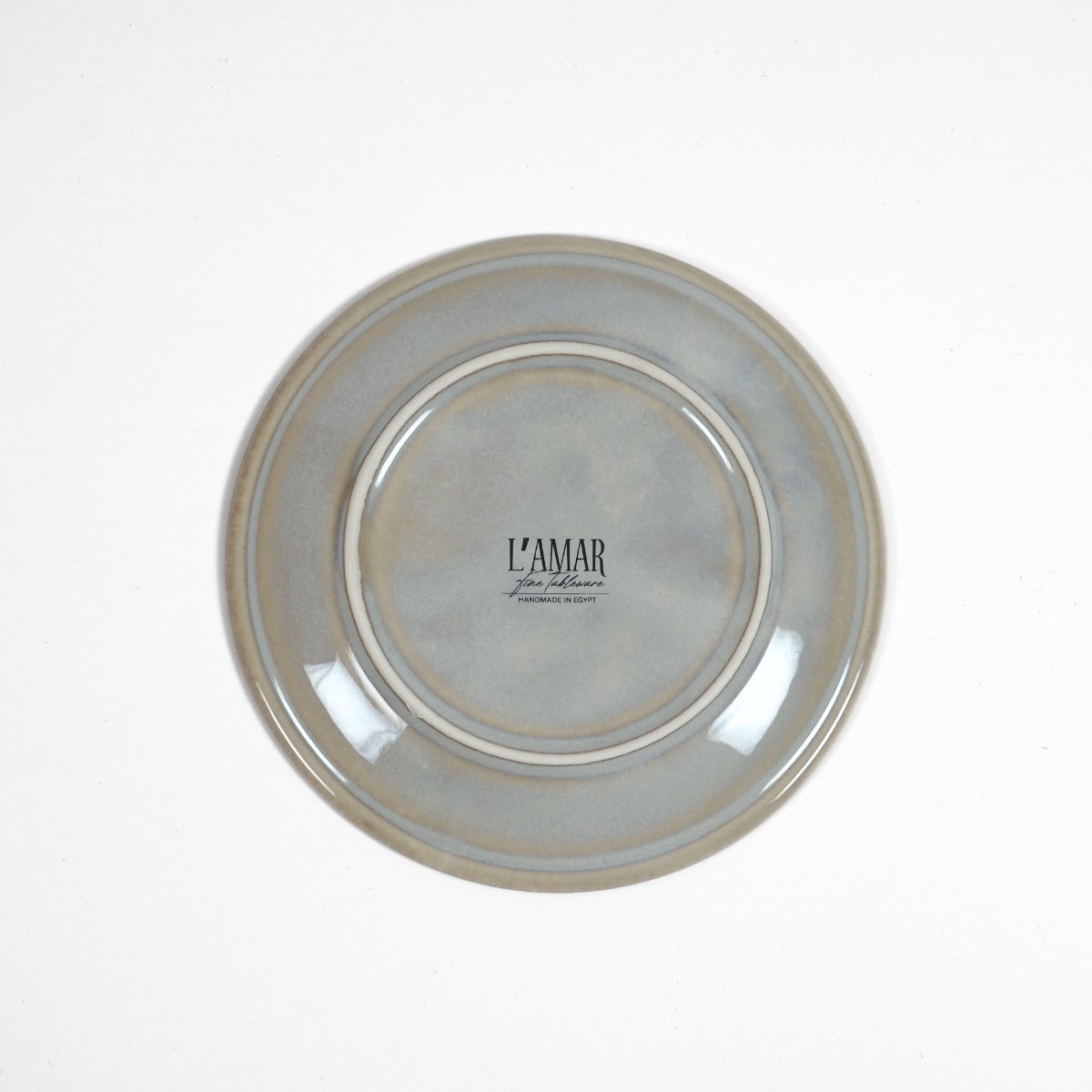 Ontbijt-/dessertborden – Ice Grey - Set van 6 - Porselein - Bord - Eetbord - Servies