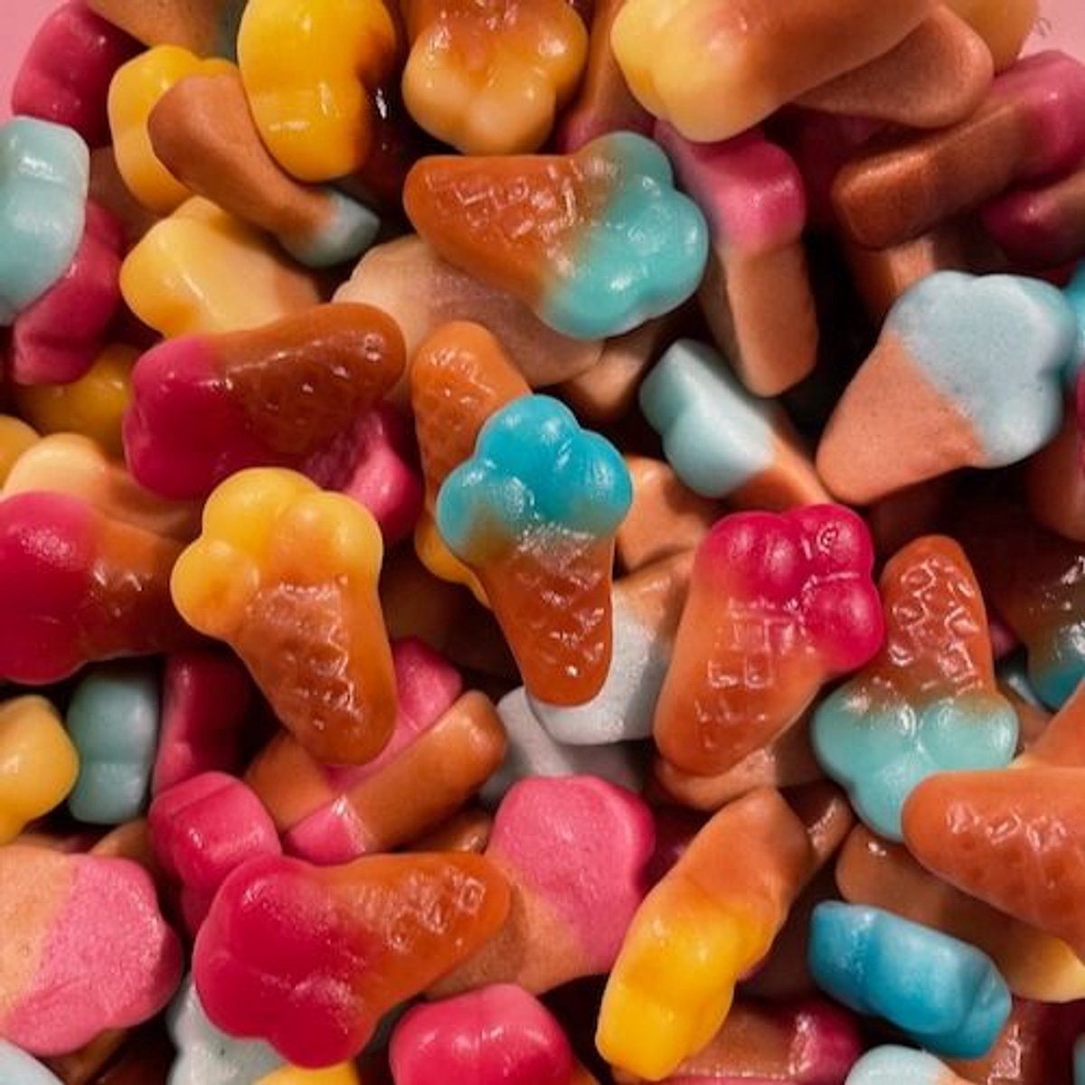 7-Stick Jelly gummy-ijsjes snoep 1kg - HALAL - met rundergelatine