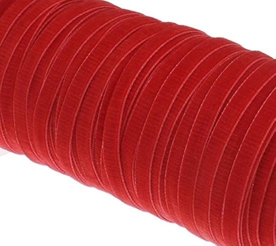 100% Moezel satijnen lint, in rood (25 mm x 24 m), mat glanzend cadeaulint, stijlvol lint voor decoratie en knutselen, voor het inpakken van speciale