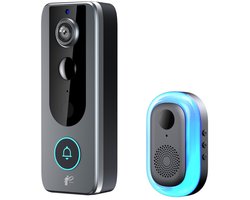 Narvie M20™ Draadloze Video Deurbel met Camera – 4000mAh Batterij – IP65 Waterdicht – Tuya App – Bewegingsdetectie & PIR Sensor – 2-weg Audio – Nachtzicht – Zonder Abonnement