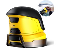 Elektrische ijskrabber - IJskrabber Auto - Sneeuw-ijskrabber met roterende schijf - Batterijduur 60 min - Ronde IJskrabber - Oplaadbaar USB - Auto - Scooter - Ramen en windschermen - Cadeaus geschikt voor de winter - Geel