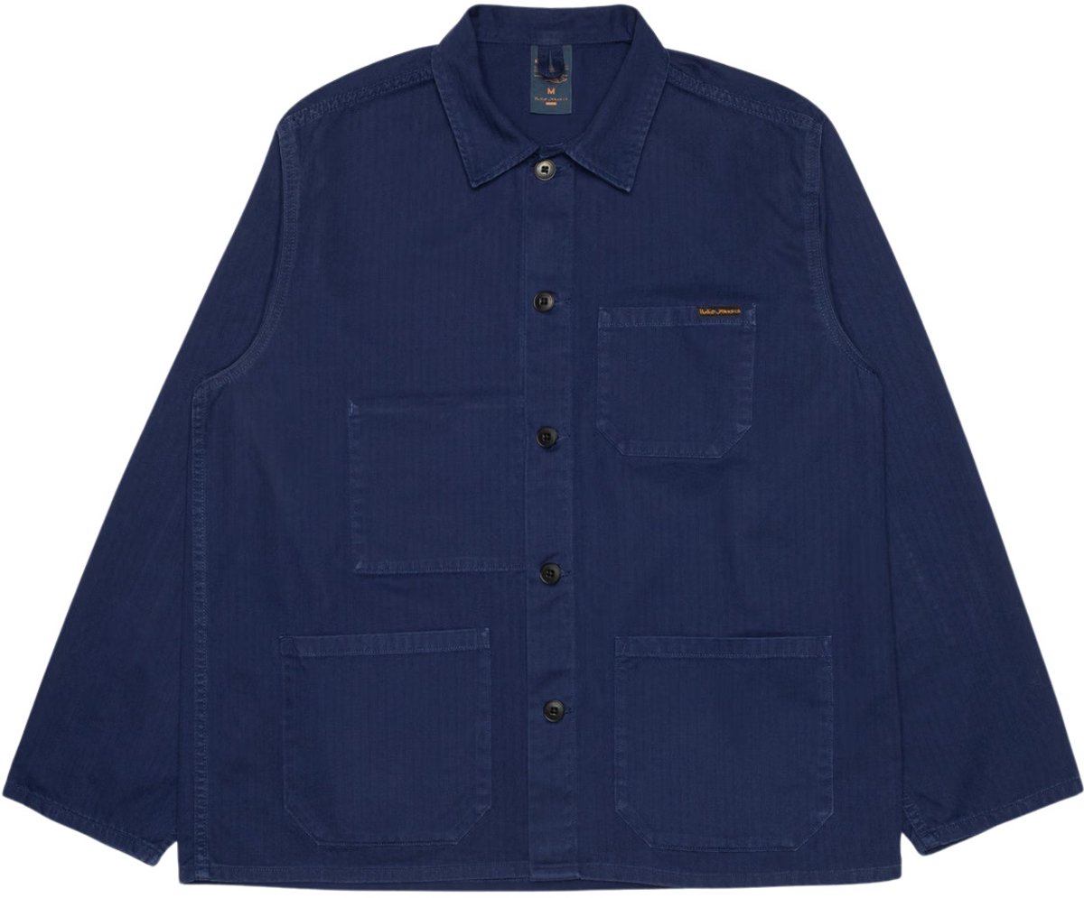 Vrouwenoverhemd Nudie Jeans Buddy Chore Herringbone