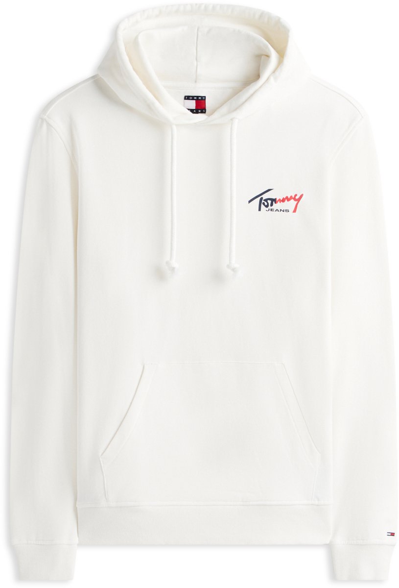 Tommy Jeans Trui 1tjm Entry Sign H Dm0dm22680 Ybl Ecru Mannen Wit