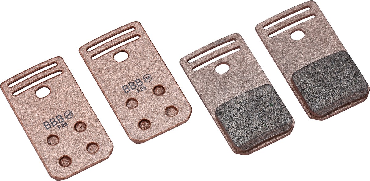 BBB Cycling Remblokken Mountainbike - DiscStop HP Sintered - Schijfrem - Compatibel met Magura Gustav Pro - Gesinterd - Koper - BBS-87S