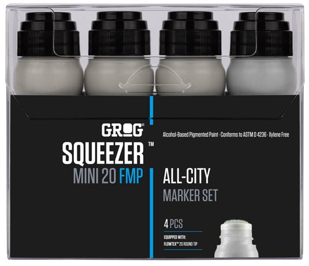 Grog Squeezer Mini 20 FMP Verfmarker Set - All-City (4)