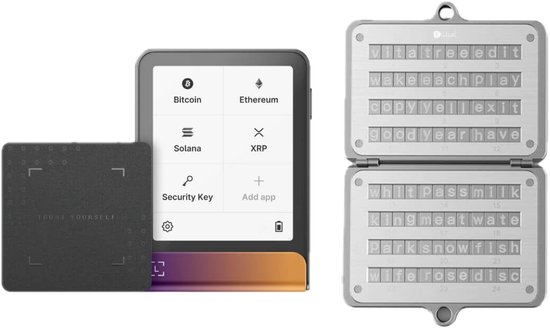 Ledger Flex Ferro Fuchsia Voordeelbundel + Ledger Recovery Key + Ellipal Seed Phrase Steel - Crypto Hardware Wallet met Touchscreen