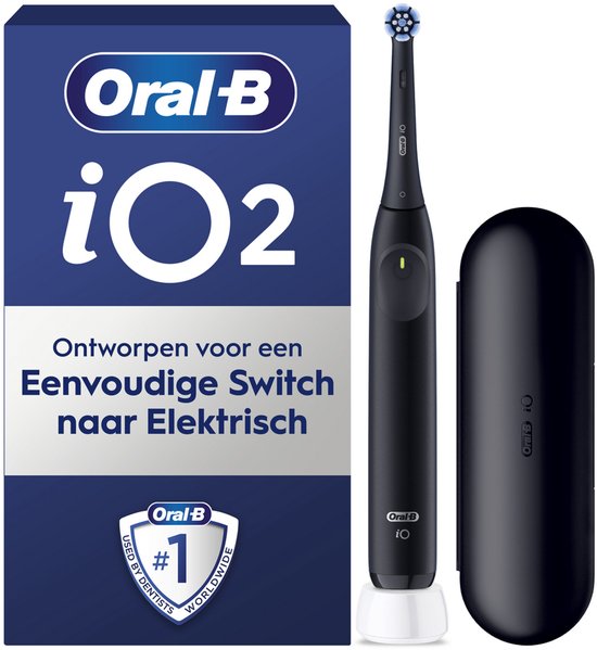 Oral-B iO 2 Elektrische Tandenborstel Zwart met Reisetui - Oral-B - €51,00