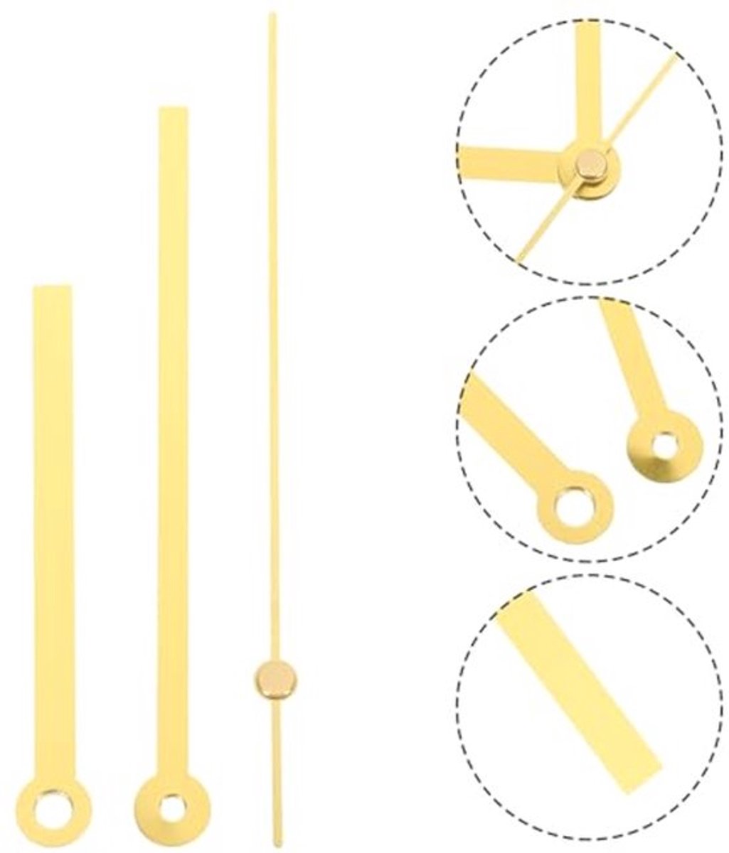 KARZO - Heren Horloges 10 Sets Klok Wijzers DIY Horloge Bouwset Alleen DIY Klok Reparatie Wandklok Wijzers Grote Klok Wijzer Reparatie Set Klok Onderdelen Grote Wandklok Plastic