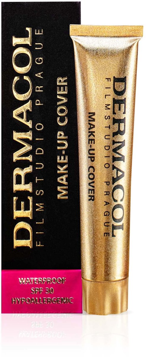 Dermacol Full Coverage Matte Foundation - Waterproof Make-Up - Olie-vriendelijk - SPF 30 - Extreme Dekking - Langdurig