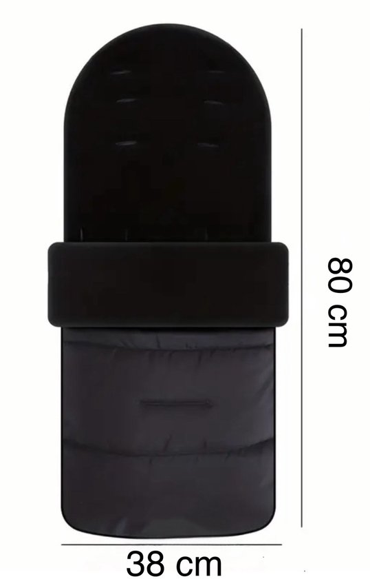 Universele Kinderwagen Voetenzak Warm & Winddicht Zwart - Universele - €25,00