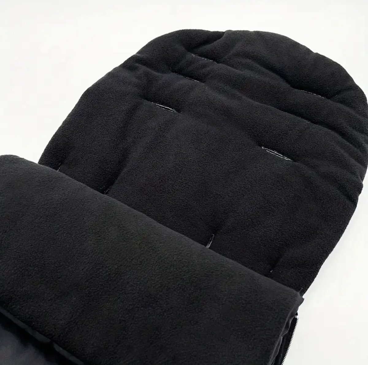 Universele Kinderwagen Voetenzak Warm & Winddicht Zwart - afbeelding 2