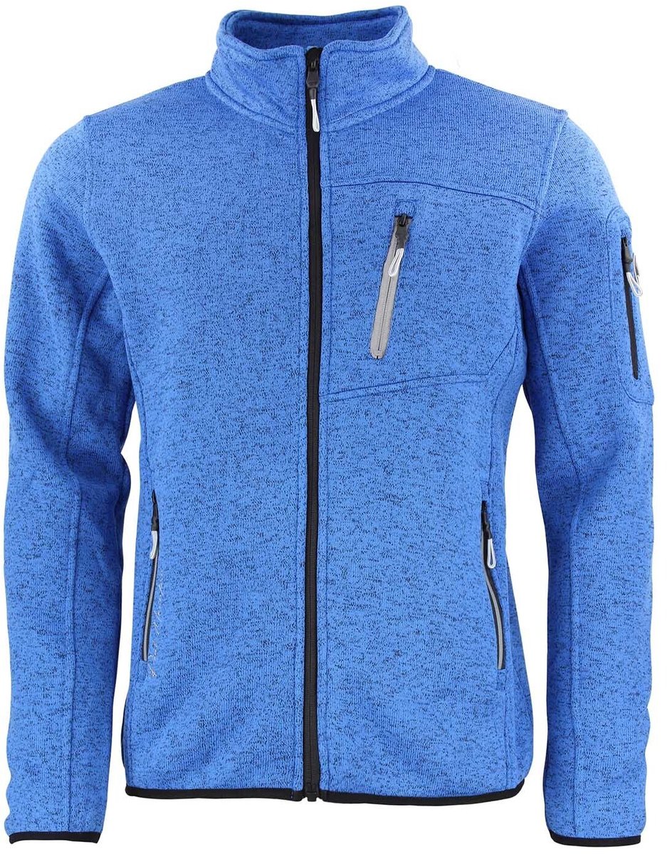 Fleece met rits Peak Mountain Cemaillon Heideblauw