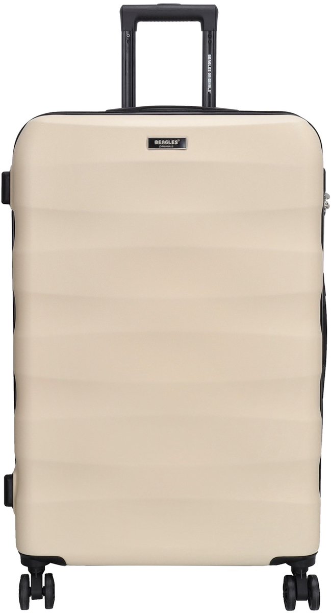 Beagles Originals Go Travel Grote Koffer - 74 cm - 94 Liter – Reiskoffer met Cijferslot - Beige