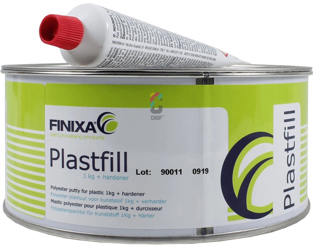 Finixa Plastifill 1KG - kunststof vuller voor plastic - inclusief verharder