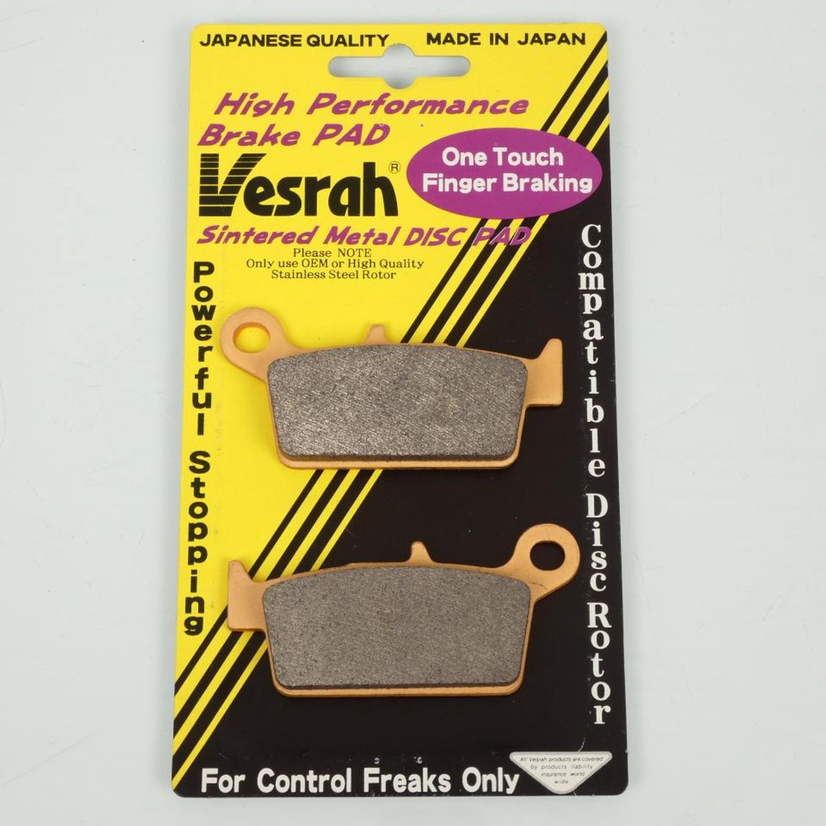 Plaquette de frein Vesrah pour Moto TM 450 F CROSS 2003 à 2004 AR Neuf