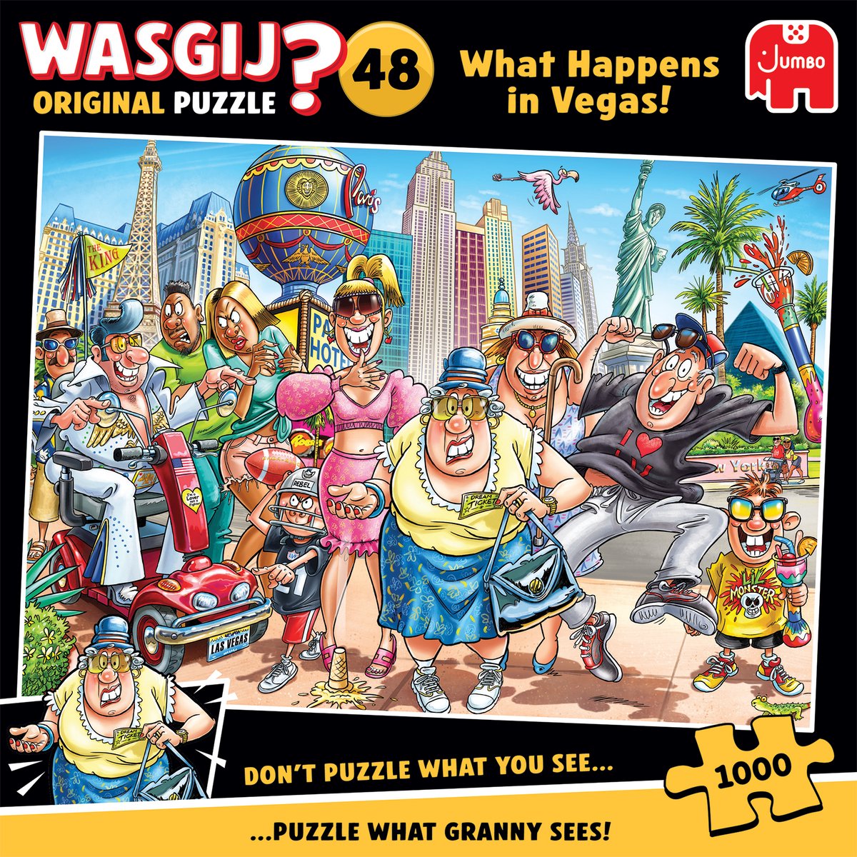 Wasgij Original 48 What Happens in Vegas! - Puzzel 1000 stukjes volwassenen - Legpuzzels — afbeelding 5