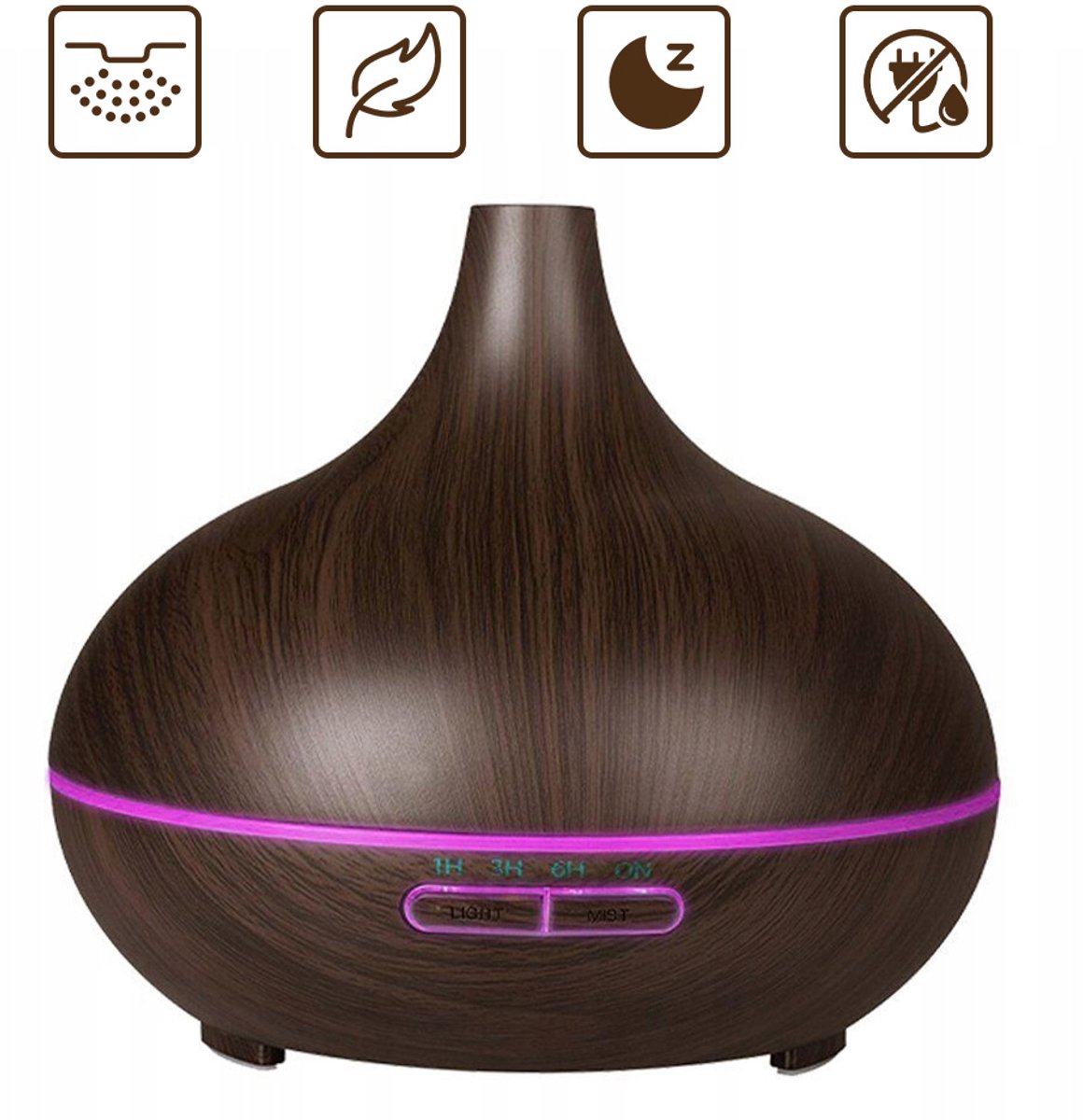Aroma Diffuser - 500ML - Aroma Diffuser Luchtbevochtiger - Etherische olie diffuser - Essentiele olie Aromadiffusers - Geurverspreider voor Aromatherapie
