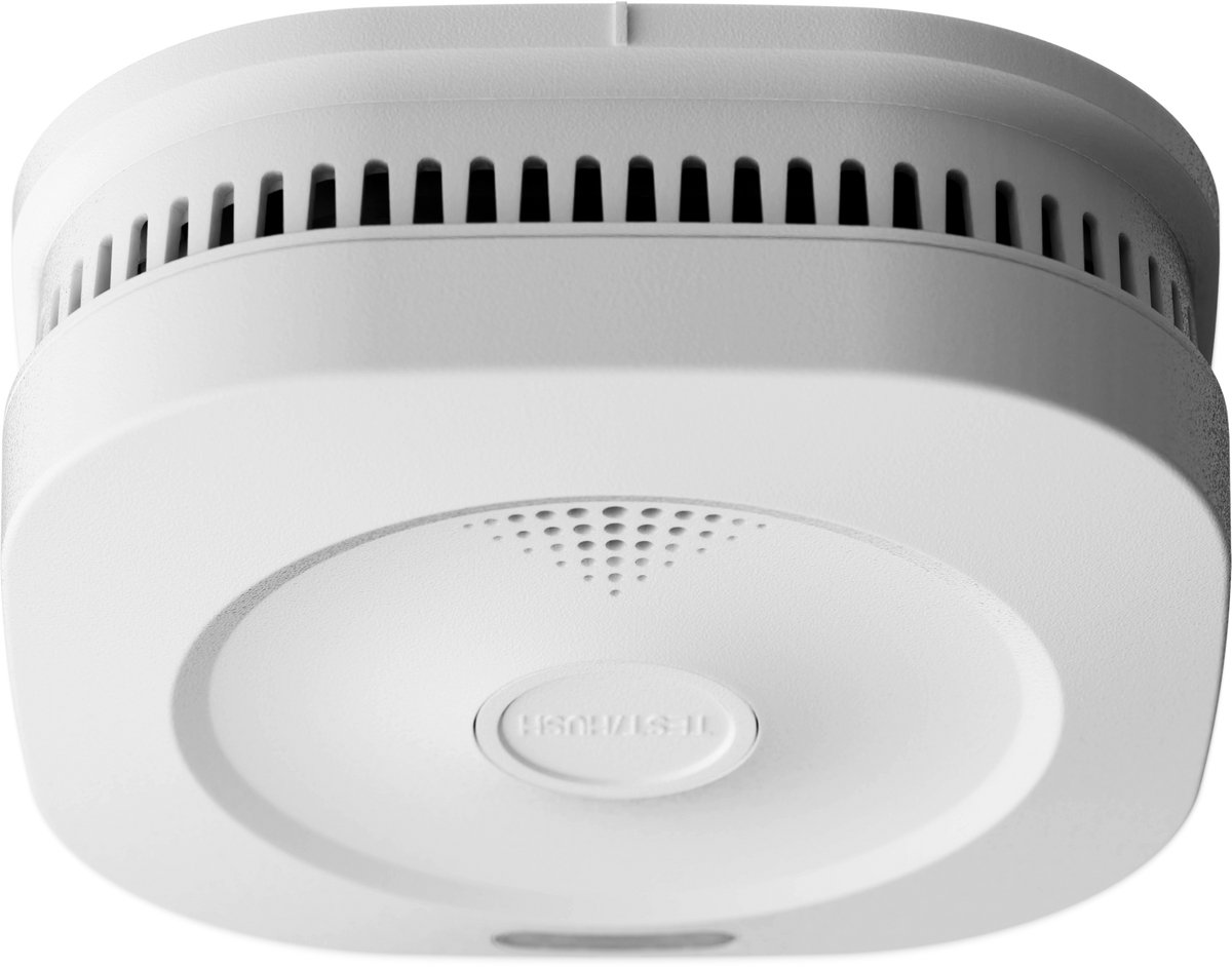 Sensereo - Matter Rookmelder - Smart Home - Geschikt voor Apple Home Kit, Google Home, SmartThings, Home Assistant, Homey en meer - EN14604 gecertificeerd - Dubbele batterij back-up