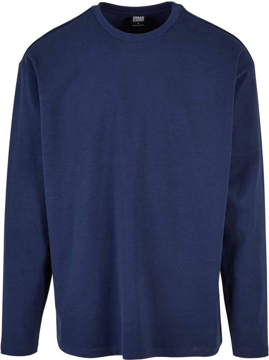 Urban Classics Ultra Heavy Oversized Longsleeve shirt S Donkerblauw