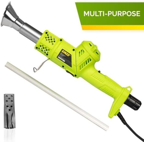 LeeuwenChoice® Onkruidbrander - Onkruidverdelger Elektrisch - 200W - Onkruidverwijderaar - Dakbrander tot 650 Graden °C - Groen/Grijs