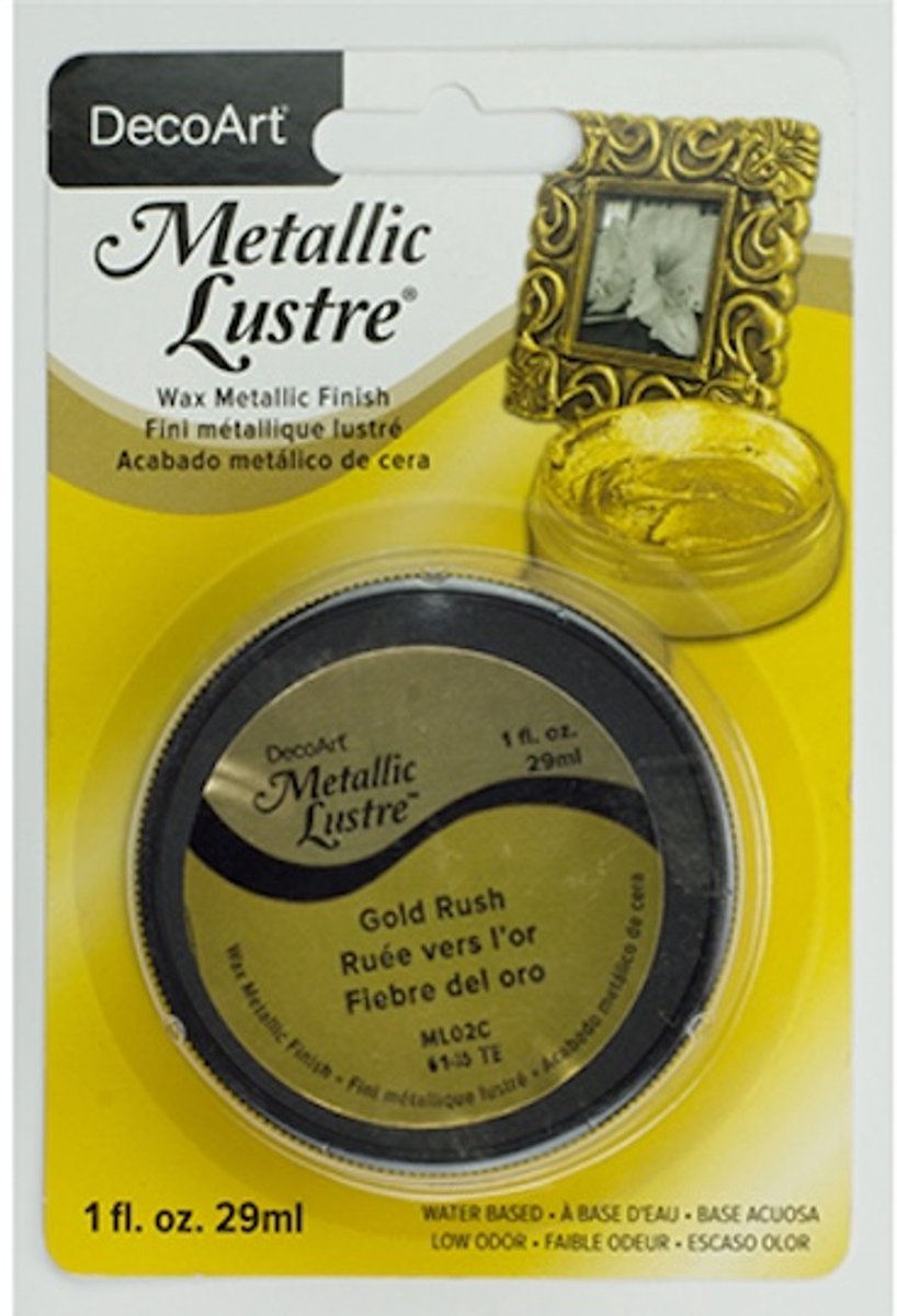 DecoArt Metallic Lustre 29ml, Gold Rush
