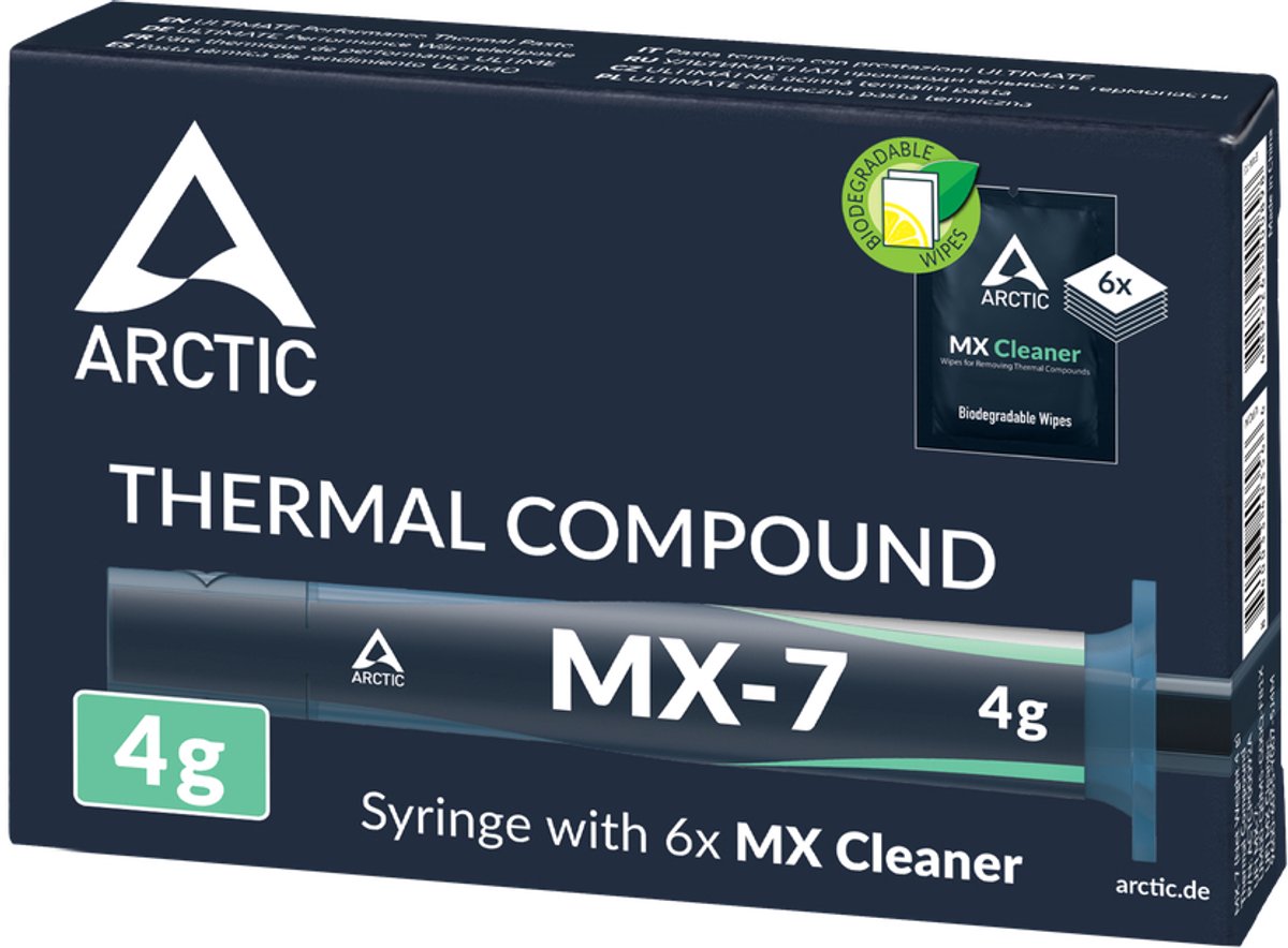 ARCTIC - koelpasta - Cooling Ultimate Performance Thermal Compound - MX-7 - 4gram - cleaner