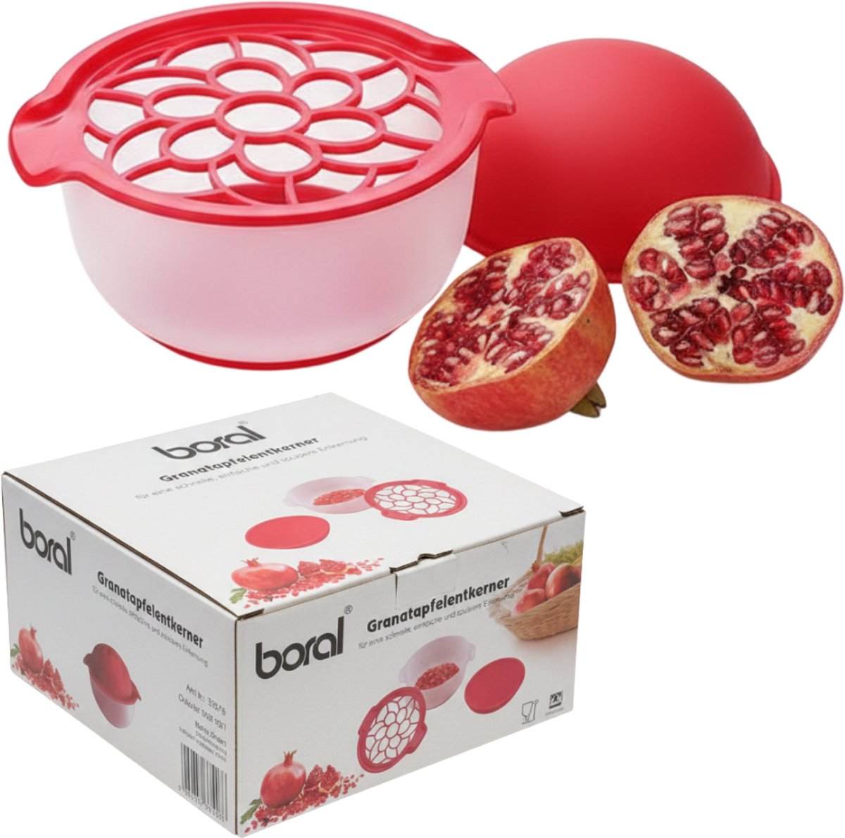 BORAL - Granaatappel Ontpitter – Pomegranate Deseeder Tool – Fruit Seed Remover & Keukenhulp voor Snel Ontpitten