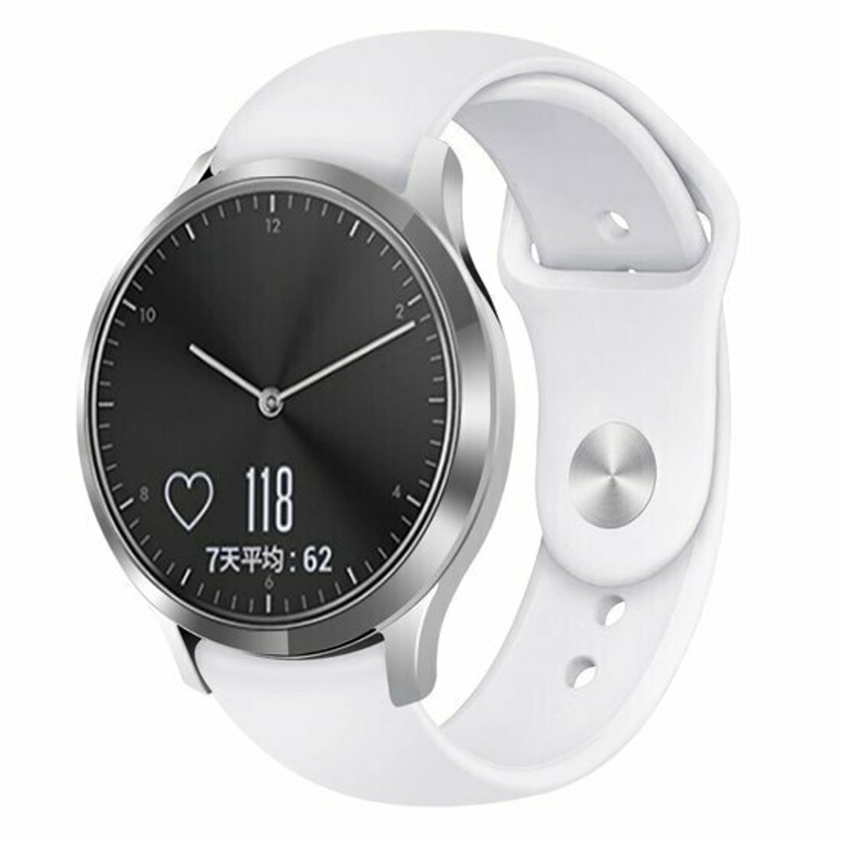 By Qubix - Geschikt voor Xiaomi Watch S4 - 41mm - Sportbandje - Maat: Large - Wit