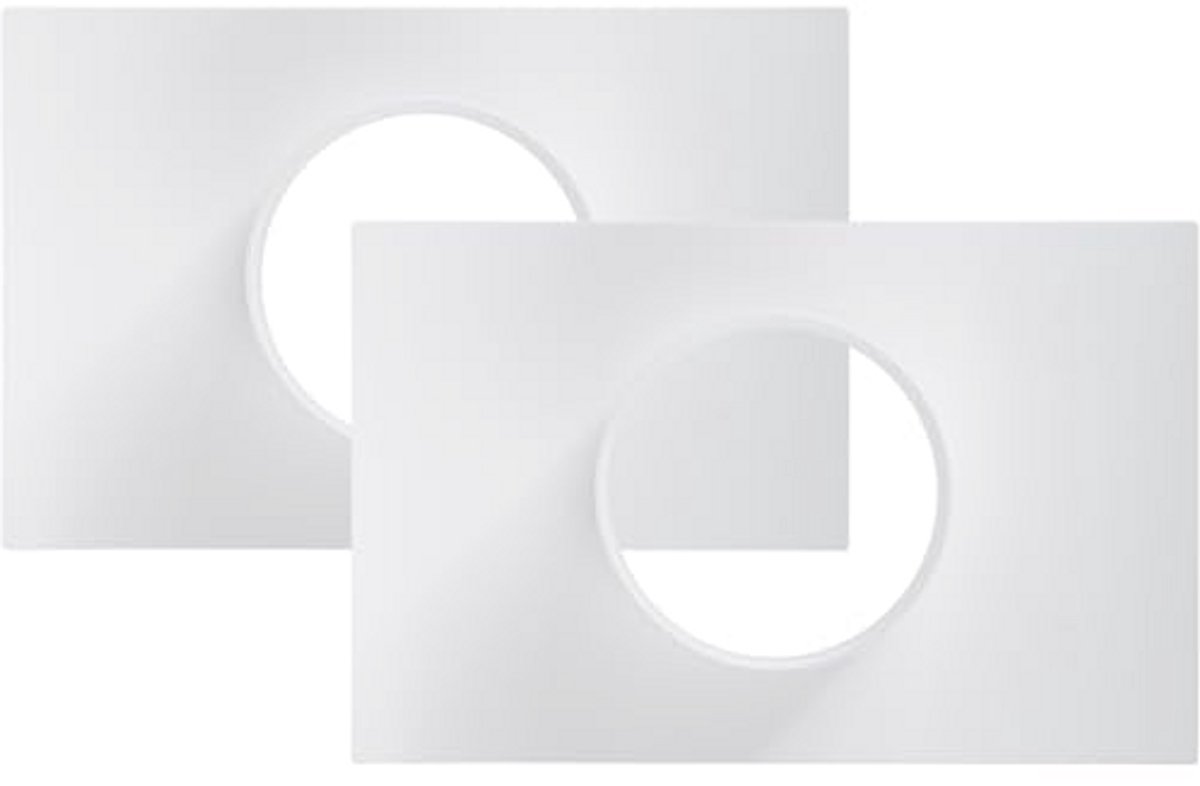 Pack van 2 4 inch ventilatiekanalen connector flens - rechte ventilatiepijp kunststof kanaalconnector voor koeling en verwarming