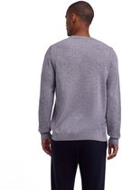 FALKE Basic Lambswool Crew elegante klassieker wol trui heren grijs - maat L
