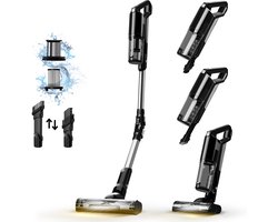 TurboTronic CV11 Steelstofzuiger met flexibele Arm en Handstofzuiger Draadloos - Zwart