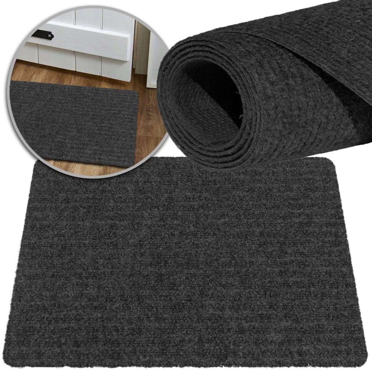 Antislip buitendeurmat 66x100 cm - vuil- en waterabsorberend