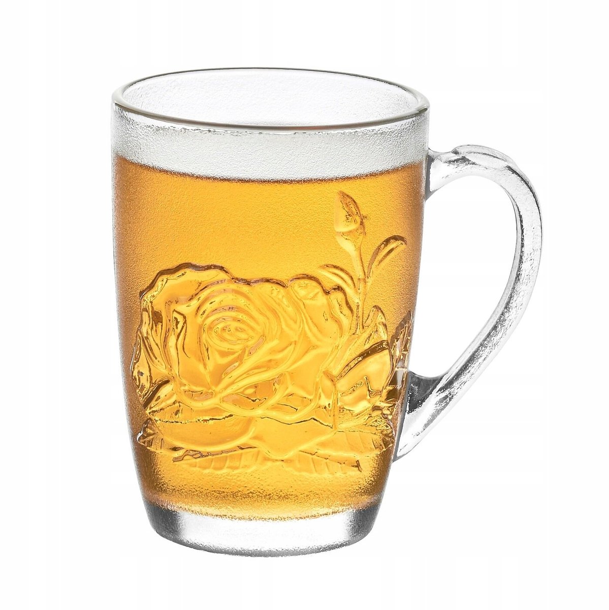 Glazen Mok Tadar Roos 415 ml - Koffie & Thee