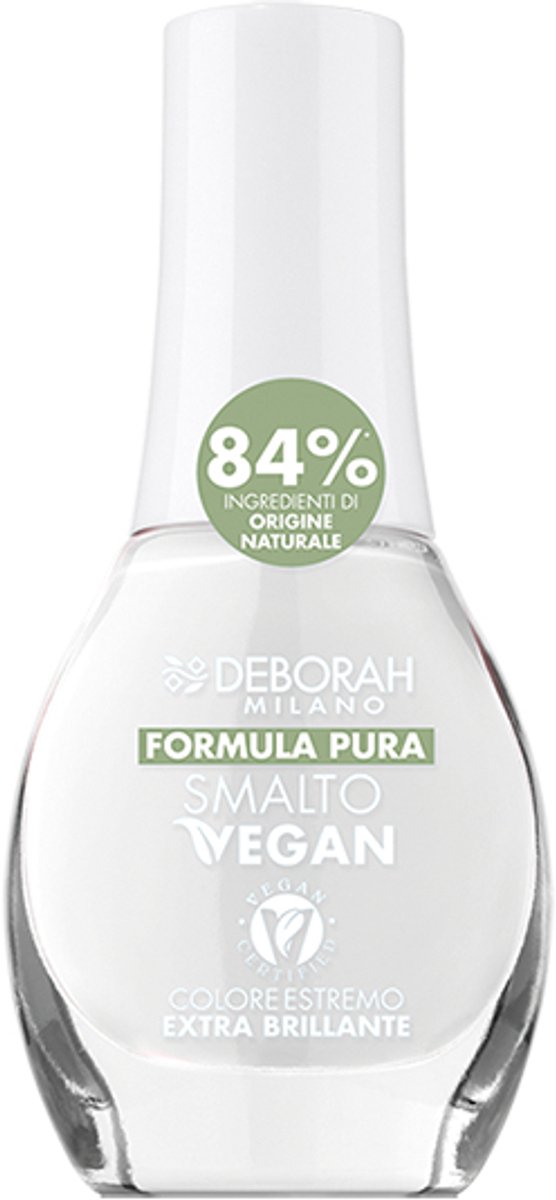 Deborah Milano Formula Pura, 8,5 ml, Wit, Bianco, Kleurend, Fles, Borstel