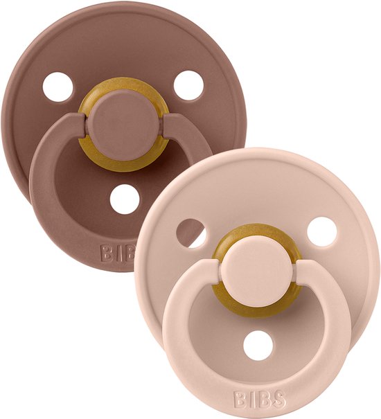 Bibs Blush/Woodchuck 6-18 Mois 2 Pièces Sucette Anatomique 2211421