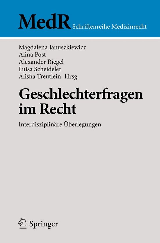 Social Science and Law (German Language) - Geschlechterfrage ... - cover