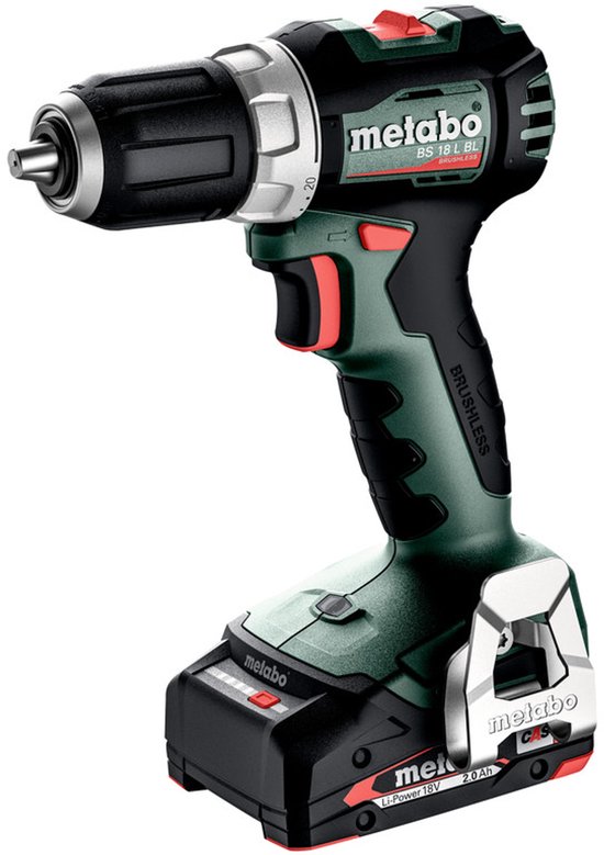 Metabo BS18L BL 18 Volt Accu-schroefboormachine Brushless met 2x 2.0 Ah Li-ion...