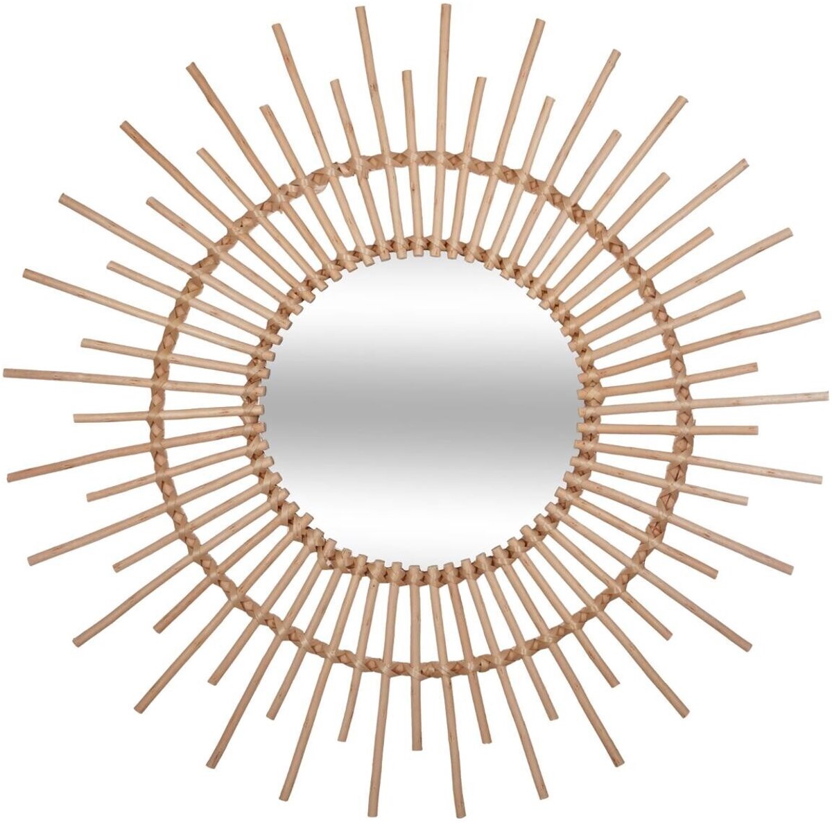 Atmosphera Rattan76 Cm Muur Spiegel Goud