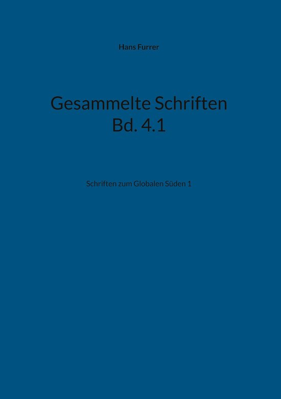 Gesammelte Schriften Bd. 4.1 - cover