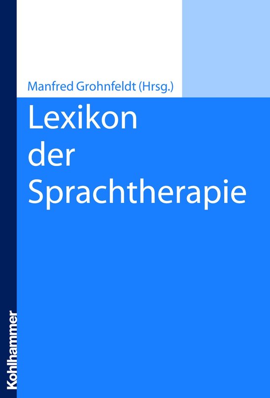 Lexikon der Sprachtherapie - cover