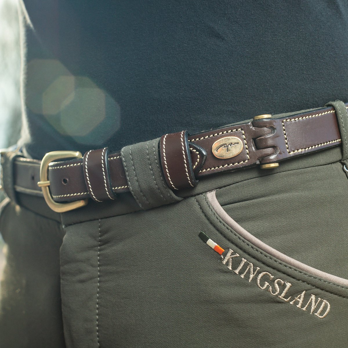 Dy'on Riem Dy'on Flat Leather Zwart