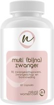 Natural Women Care - Multi (bijna) zwanger - Multi vitamine - Foliumzuur - Vitamine - mineralen - natuurlijk - kinderwens - zwanger - zwangerschap - borstvoeding - supplement - mama - multi mama - moeder - borstvoeding supplementen - Multivitaminen