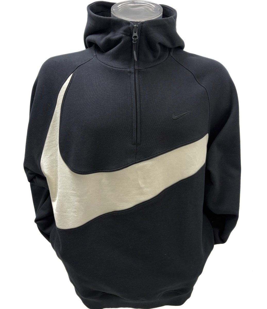 Nike Sportswear Brushed Fleece Hoodie Zwart