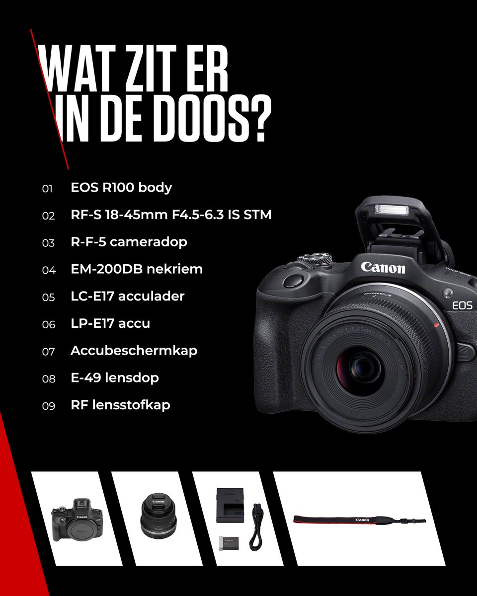 Canon EOS R100 + RF-S 18-45 IS STM - Systeemcamera - Foto en Video - Compact formaat - Creative assist - Camera met standaard zoomlens — cadeau in Elektronica - foto 5